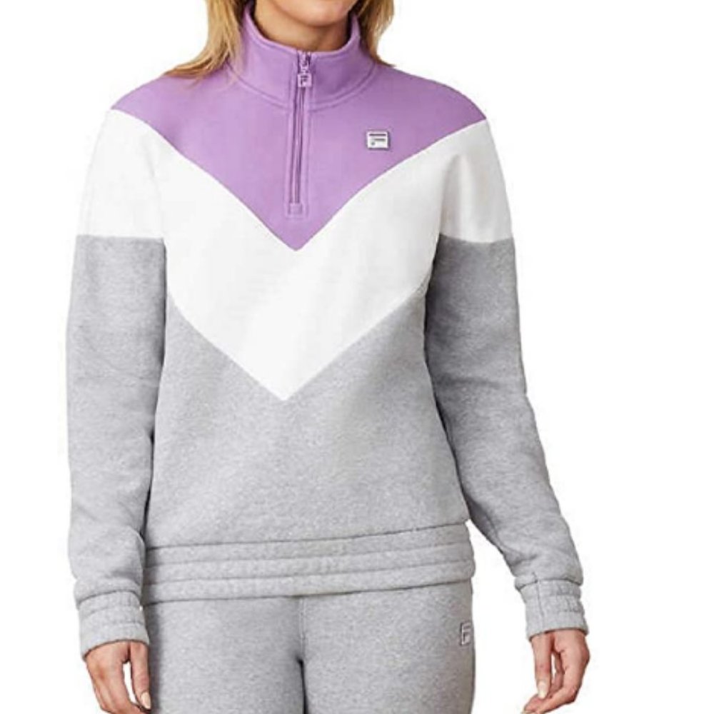 NWT Fila Women's 1/4 Zip Pullover Sweatshirt M
